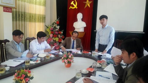 Đ_c Nguyễn Minh Triết - Ủy viên BTV, Trưởng Ban Thanh niên trường học Trung ương Đoàn làm việc với BTV  Tỉnh đoàn Hà Nam